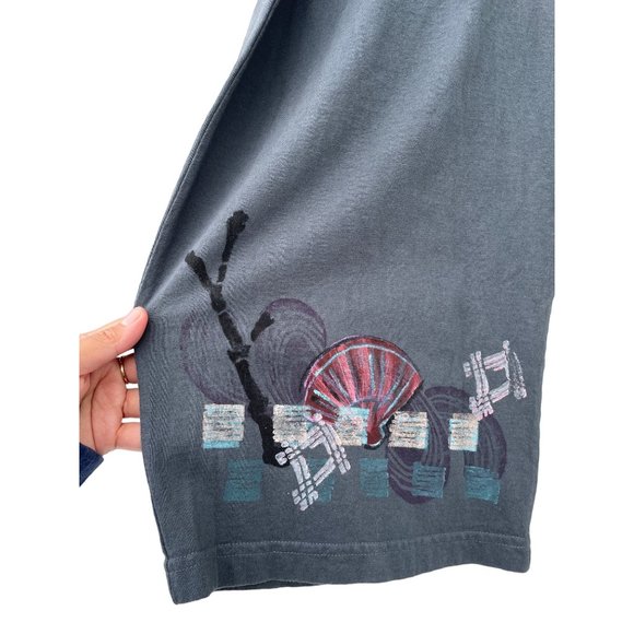 Barclay Women's size 2 Gray hand painted Garter pants - Picture 8 of 14